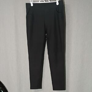 Ginasy Active Pull On Stretch Pants Business Casual Work Office Dressy Size L